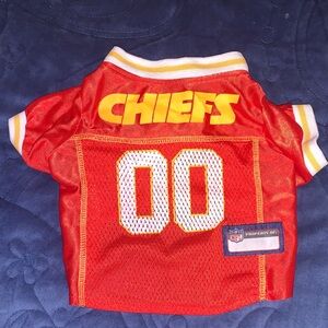 NFL Chiefs Red and Yellow Dog Jersey - Small